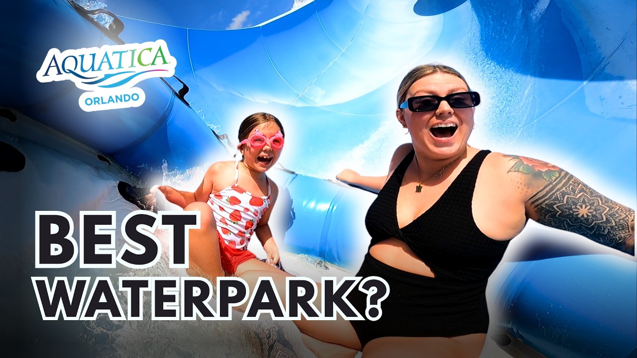 Epic Family Fun at SeaWorld's Aquatica Orlando Waterpark | Slides, Lazy River & Vlogging on Rides!
