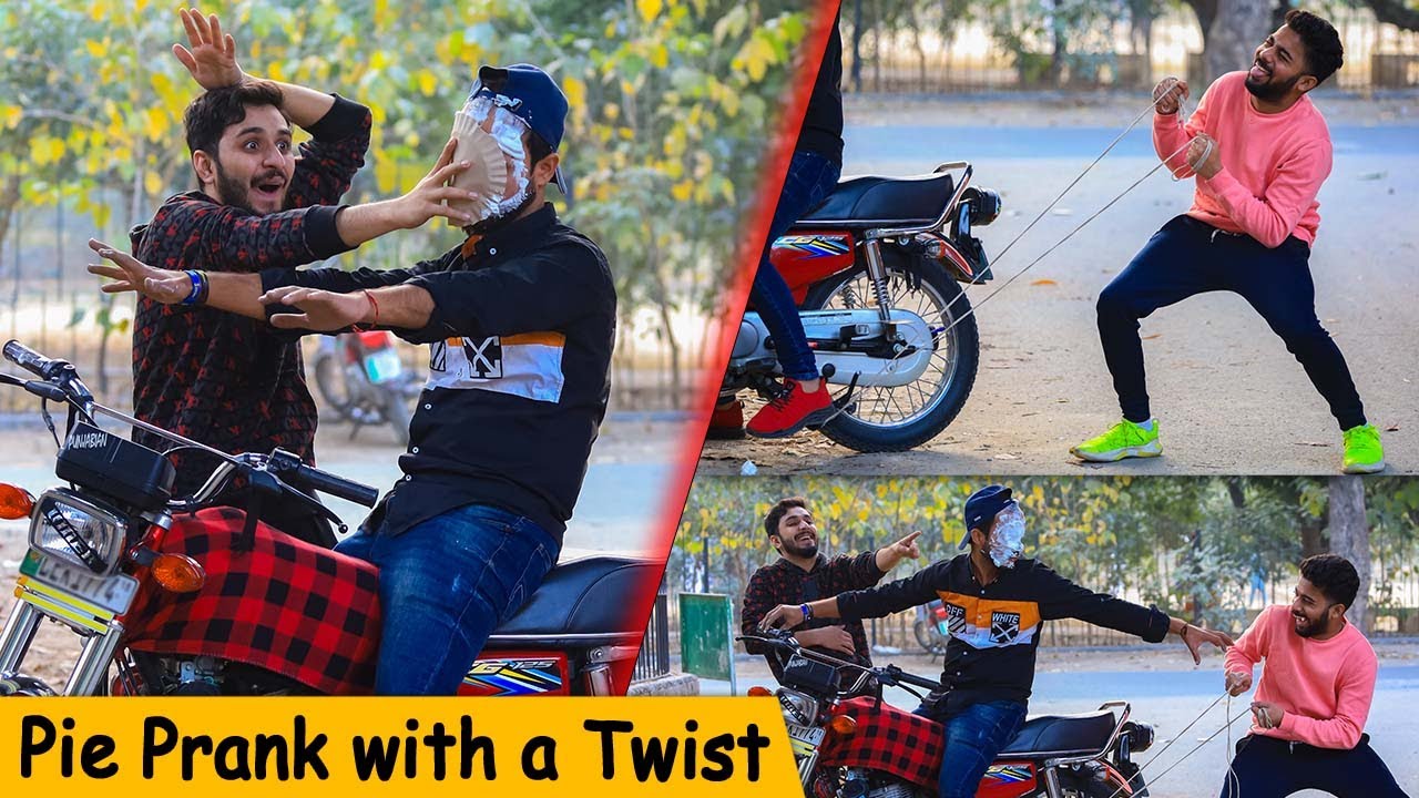 PIE IN THE FACE PRANK WITH A TWIST @CrazyPrankTV