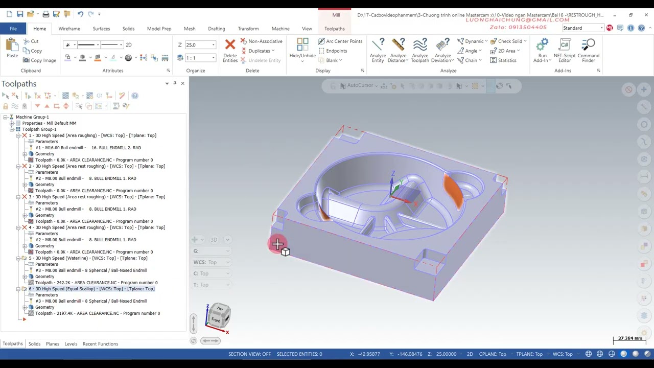 Mastercam 2026 - Điểm mới và tối ưu (Bài 16)
