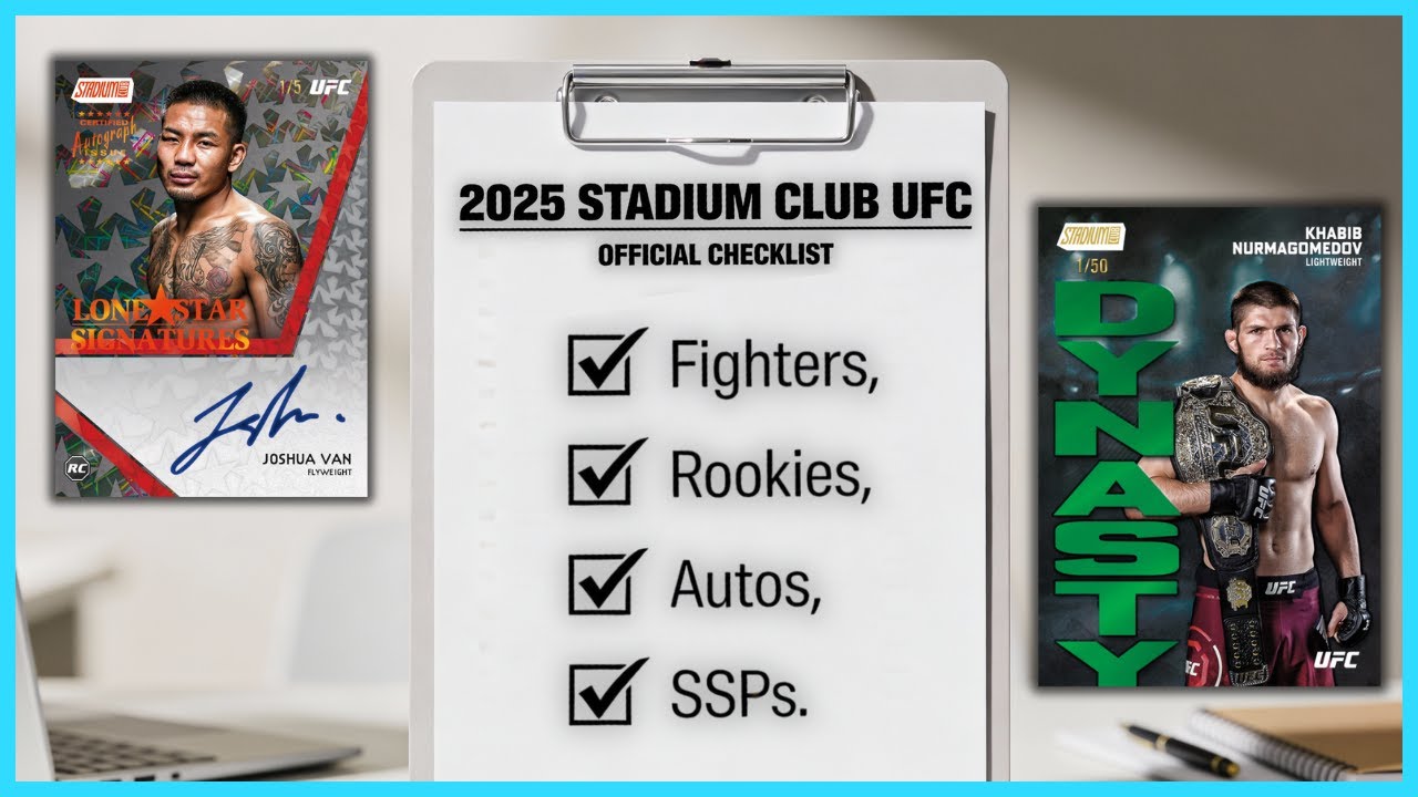 Подробный обзор коллекционной карточки Topps Stadium Club UFC 2025 🔥 Новички, карточки с различны...