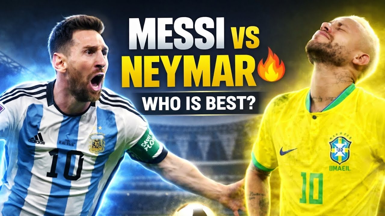 MESSI VS NEYMAR 🔥Who Is Best? 