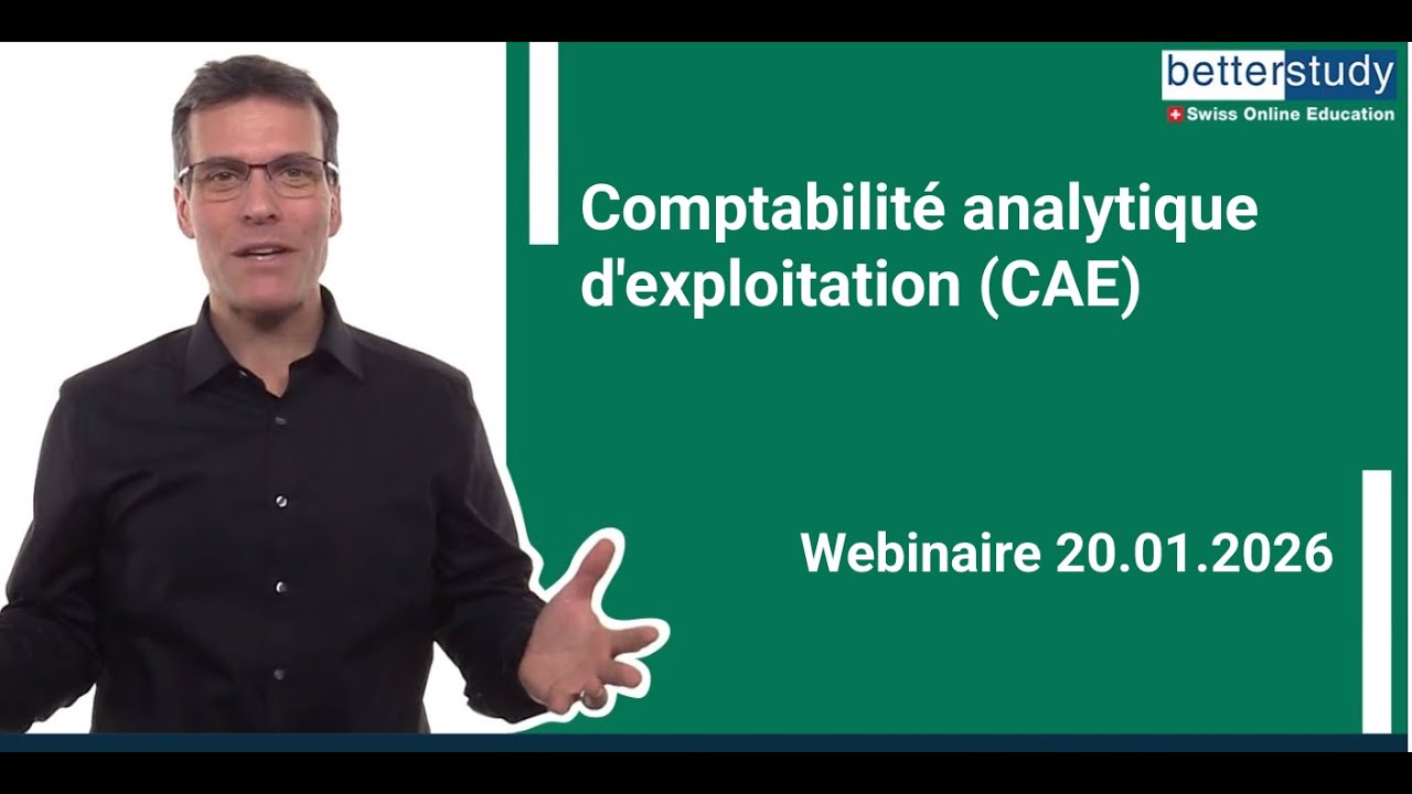 Comptabilité analytique d'exploitation - Webinaire 20.01.2026