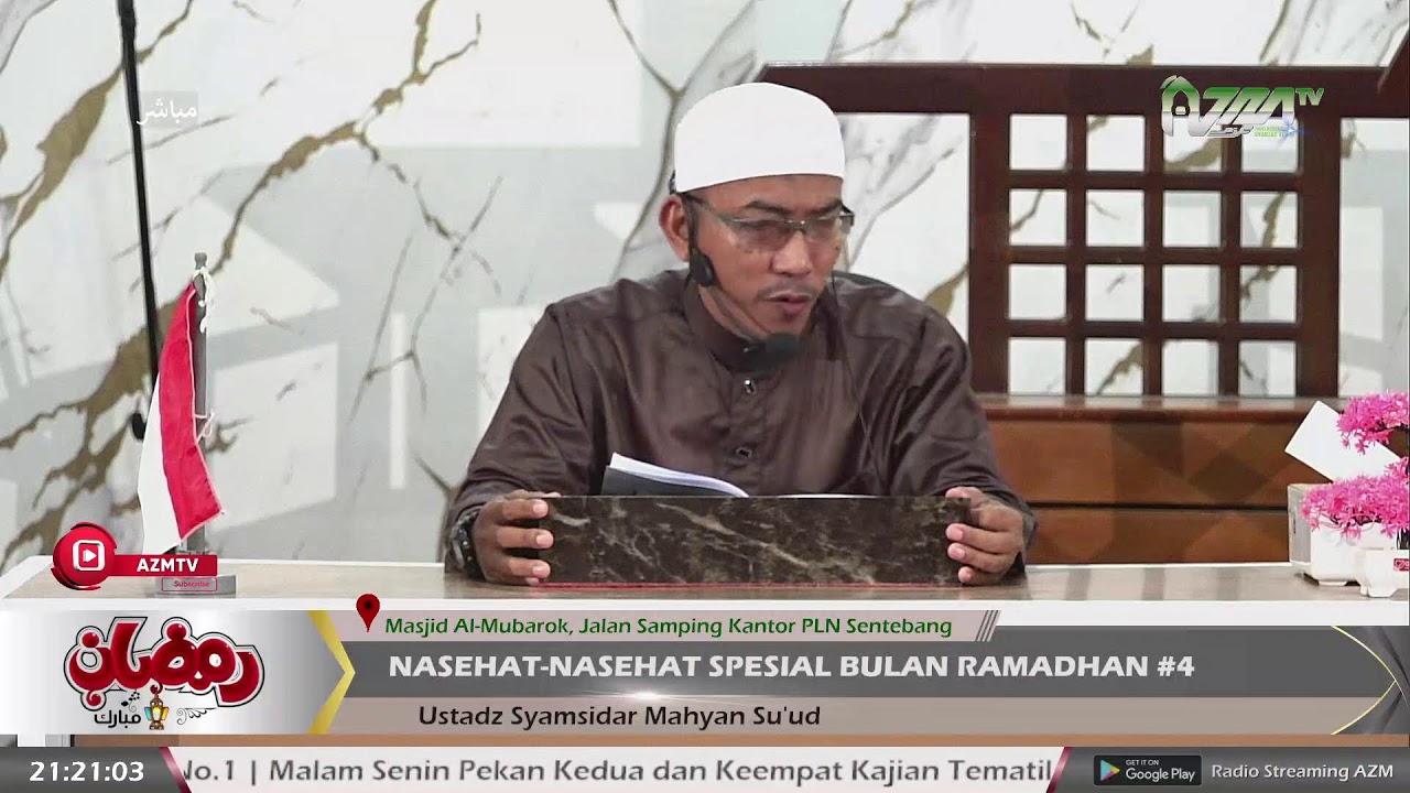 🔴 LIVE : USTADZ SYAMSIDAR MAHYAN SU'UD - NASEHAT-NASEHAT SPESIAL BULAN RAMADHAN #4
