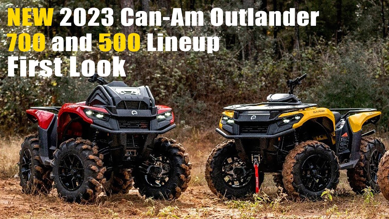 2023 Can Am Outlander 700 and 500 First Look Review plus 700 X MR Pro HD7 and HD5