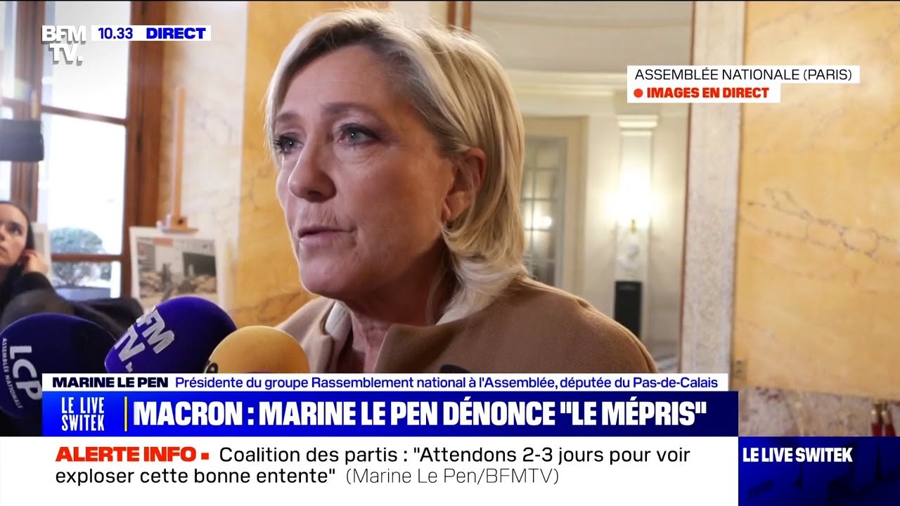 Marine Le Pen : « Nous sommes la seule opposition à Emmanuel Macron. »