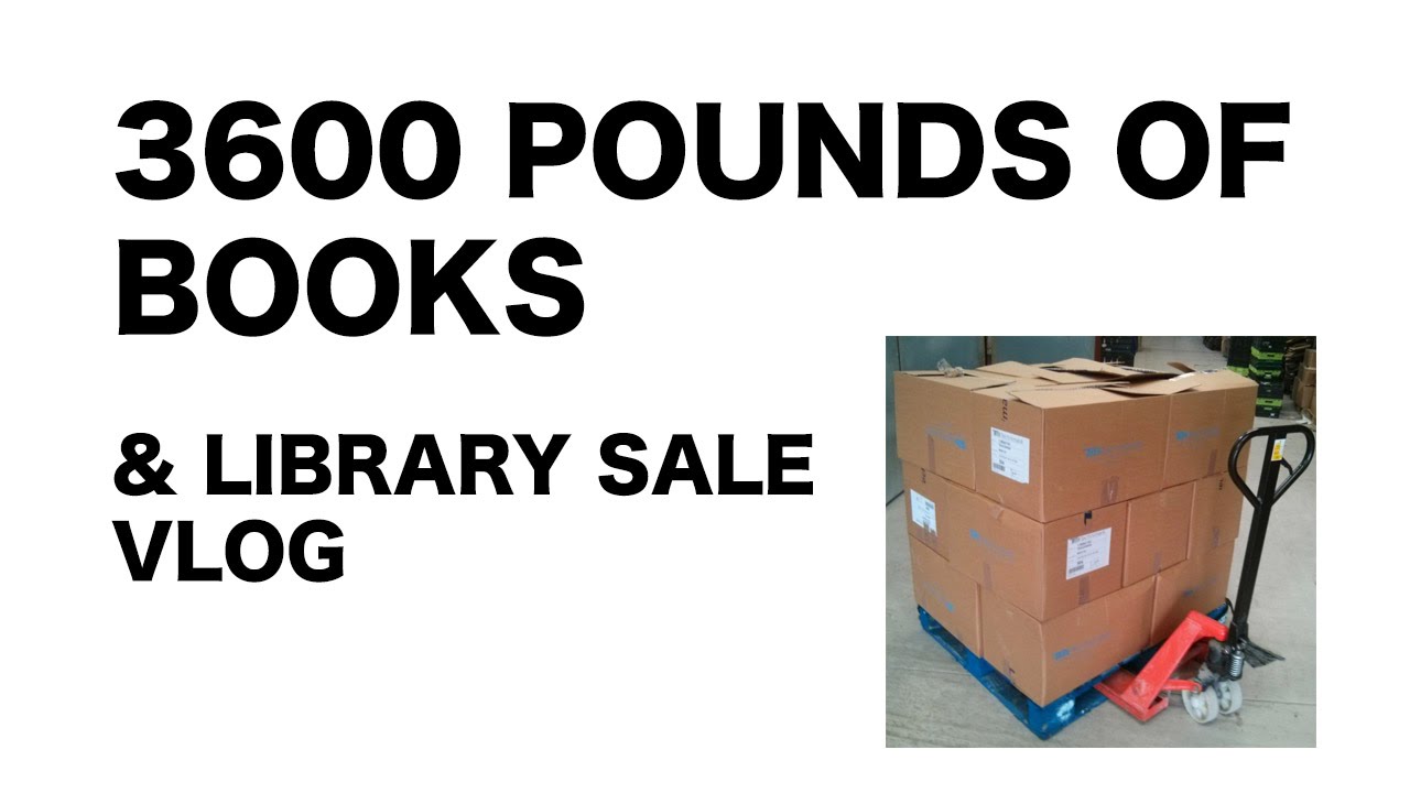 3600 Pounds of Books - Jim Pickins becomes Jim Haulins & Book Sale VLOG