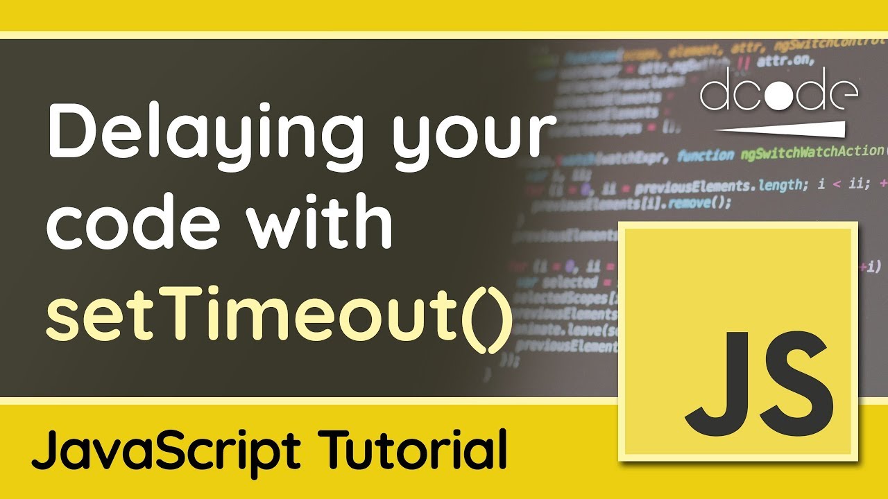 Задержка выполнения JavaScript-кода с помощью функции setTimeout()