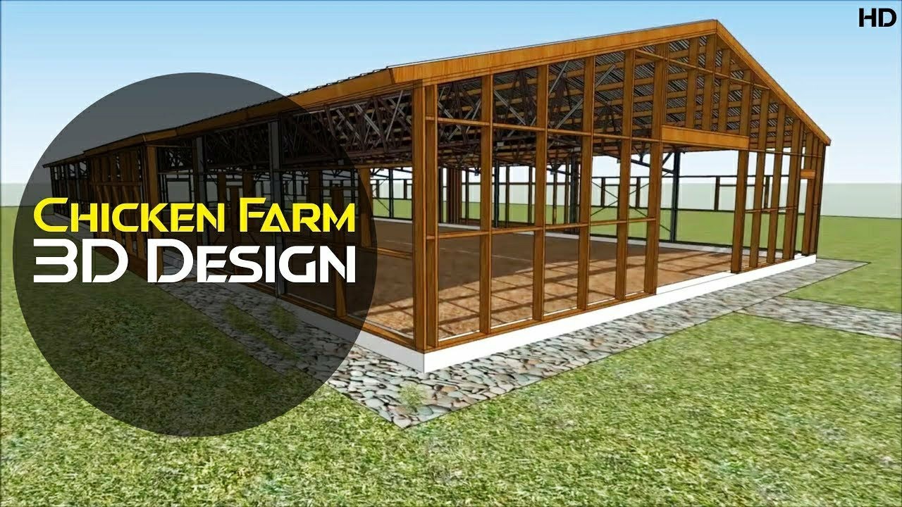 Chicken Farm Design 3D | Chicken Cage Designing 3D Animation | Discover Agriculture
