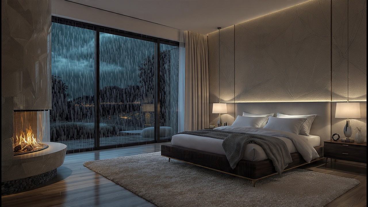 Heavy Rain and Fireplace Noises: The Perfect White Noise for Sleep