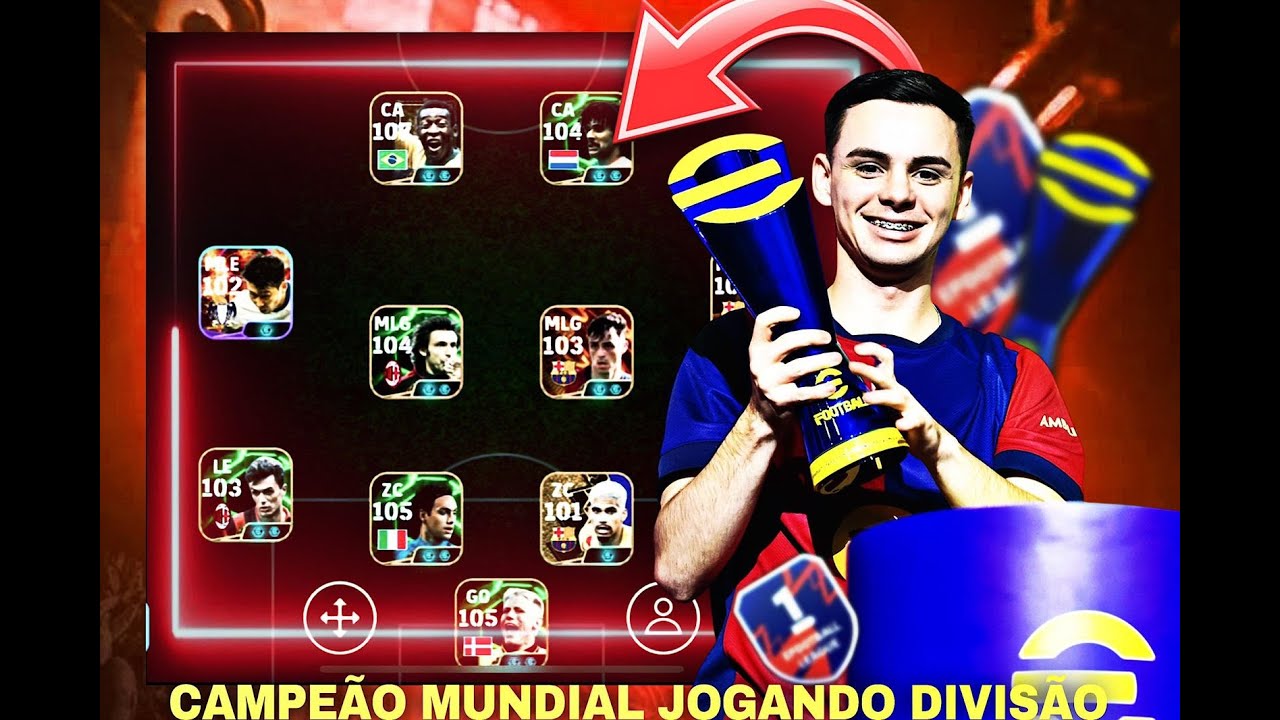 CAMPEÃO MUNDIAL JOGANDO EFOOTBALL E NOVIDADES DA ATUALIZAÇÃO
