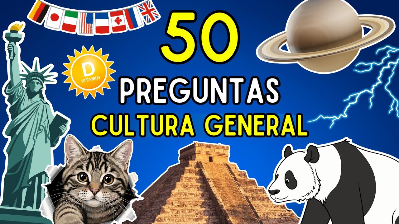 50 Preguntas de Cultura General 🤓🧠 ¿Cuánto Sabes? 😱 | Test de Conocimiento 🌍 - Top Quiz ⚡