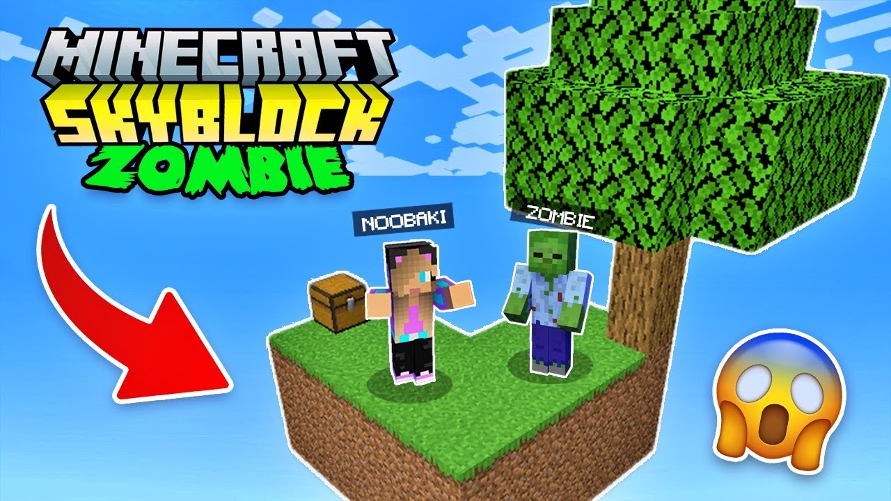 ΕΠΙΒΙΩΝΟΥΜΕ ΣΤΟ SKY BLOCK ZOMBIE MINECRAFT PART 1 !