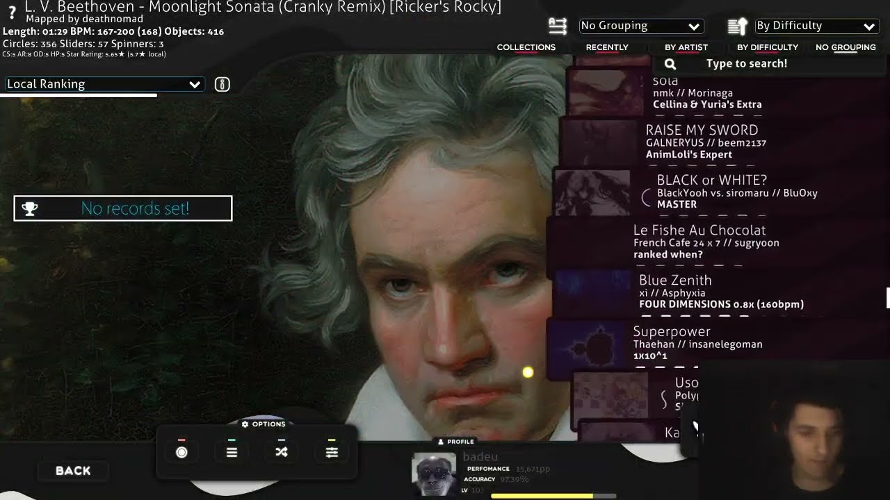 [Live] badeu | FACECAM stream for like 1hr 30 idk {2-20-22} - osu!