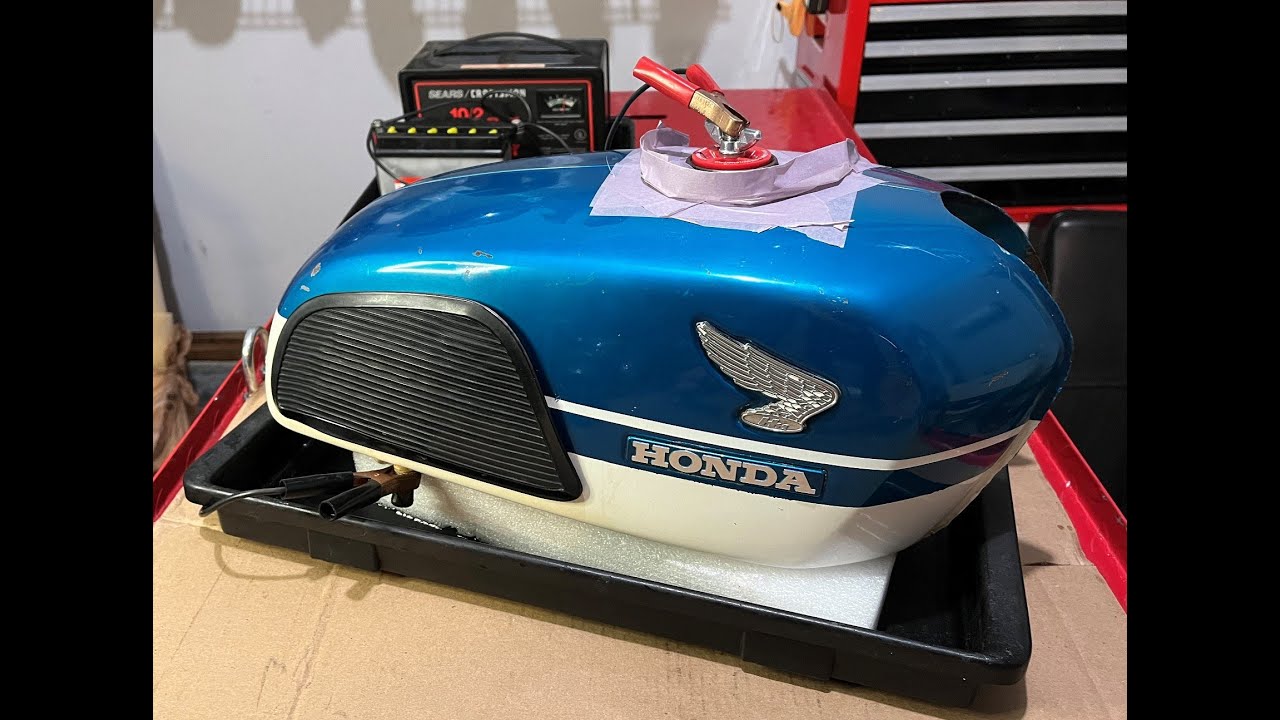 Motorcycle Tank Cleaning w Electrolysis