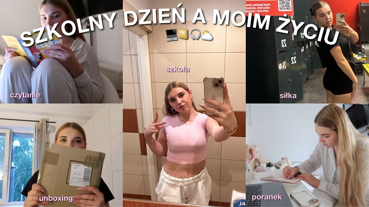 SZKOLNY DZIEŃ W MOIM ŻYCIU | makeup, outfit, szkolny poranek, siłka, nauka