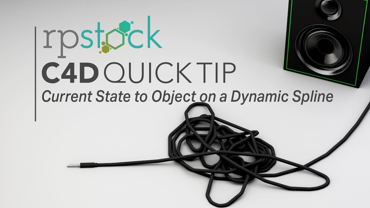 Cinema 4D Quick Tip Current State to Object on a Dynamic Spline