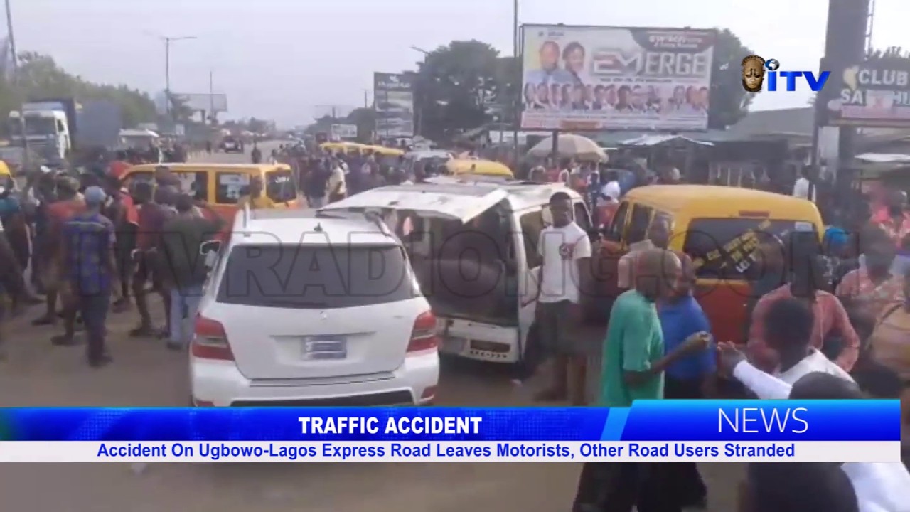 TRAFFIC ACCIDENT: Accident On Ugbowo-Lagos Express Road Leaves Motorists, Other Road Users Stranded