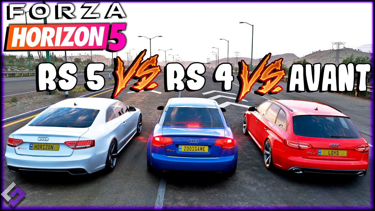FORZA HORIZON 5 - AUDI RS4 AVANT vs AUDI RS4 vs AUDI RS5