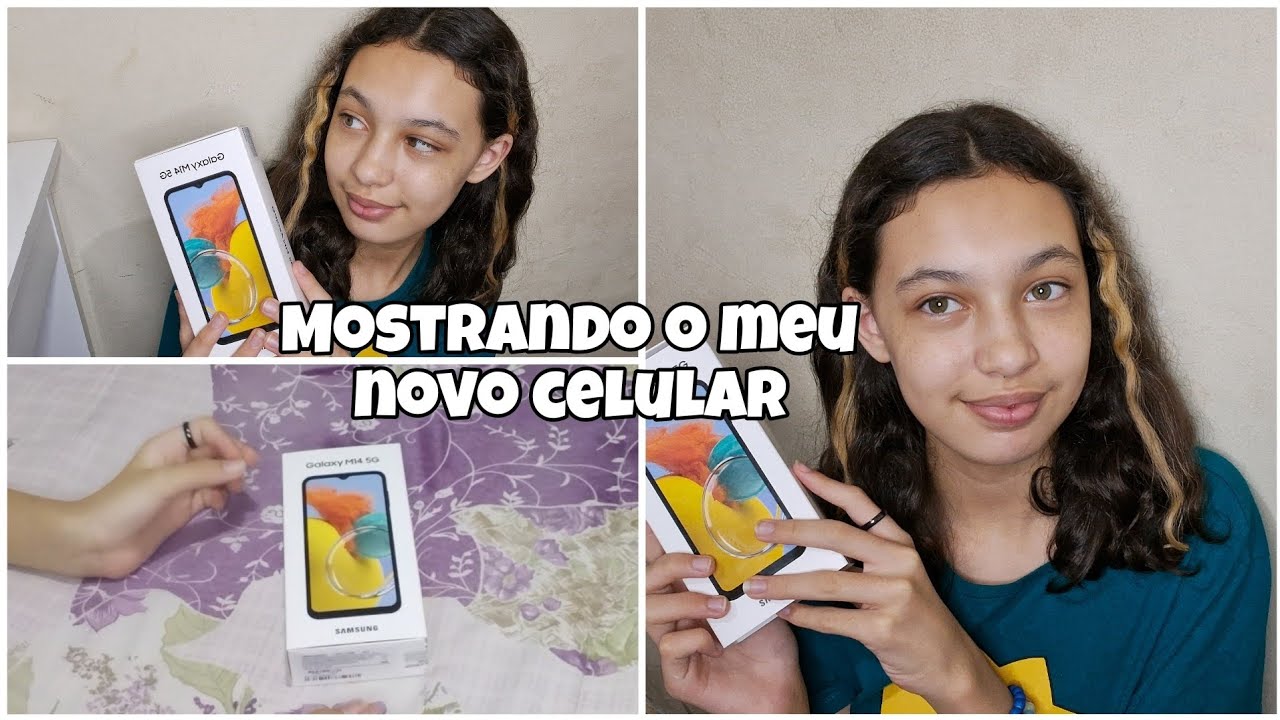 Mostrando o meu novo celular da Samsung 😍💗 (Samsung Galaxy M14 5G)