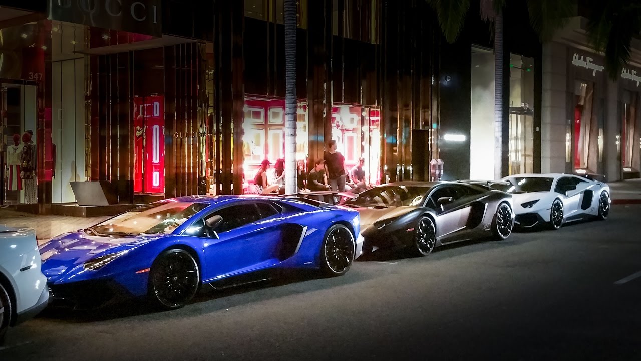 Chinese Supercar Takeover in Beverly Hills