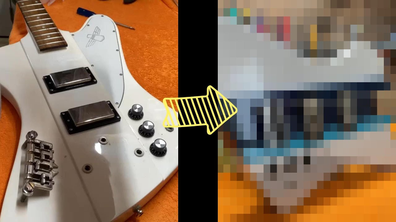 【リペア】ジャンクベースを再生する Restoration of Epiphone Thunderbird