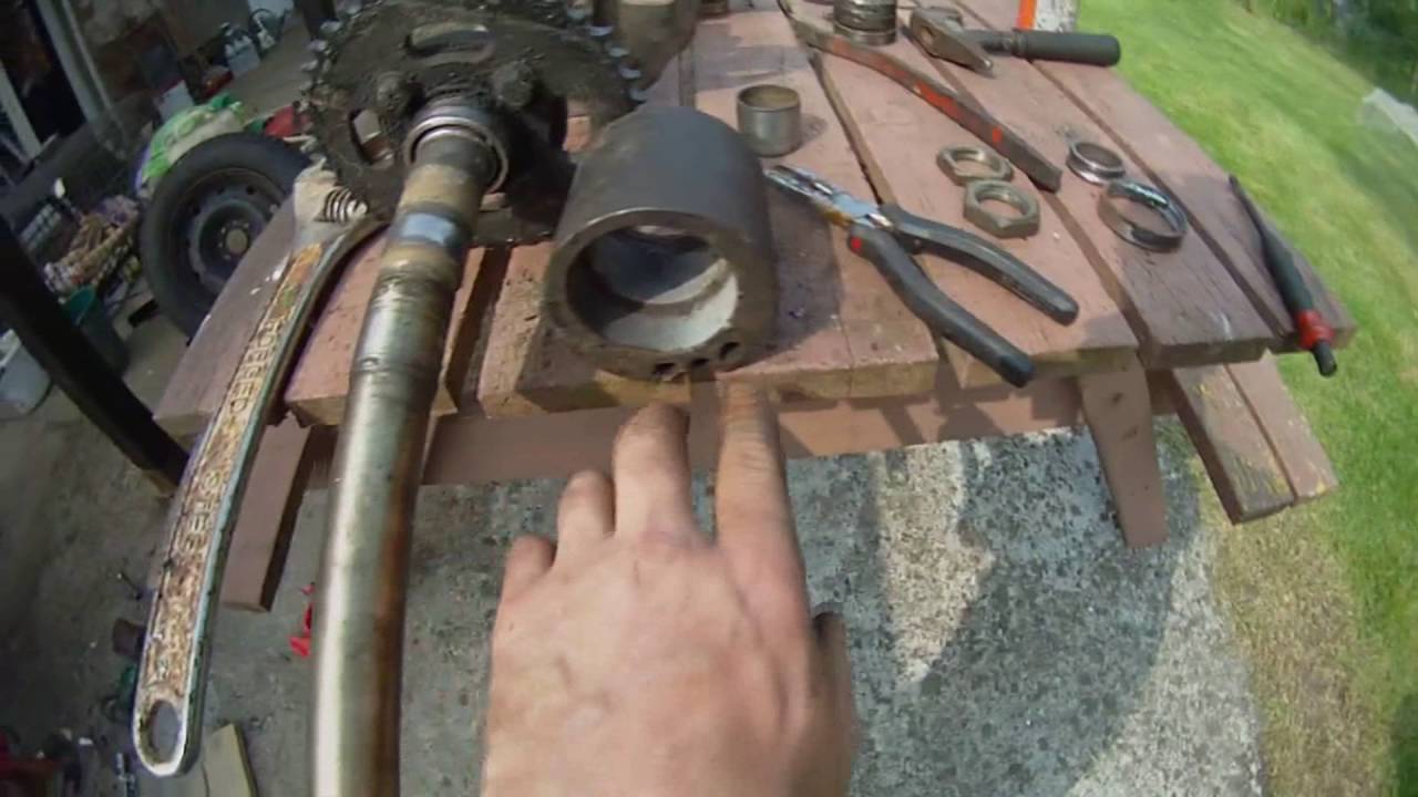 changement de roulements de train arrière sur SHINERAY 250