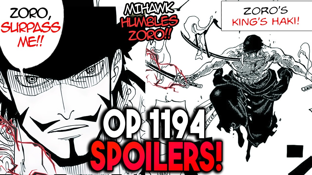 MIHAWK & ZORO FLASHBACK!! MIHAWK'S KING'S HAKI!! | ONE PIECE CHAPTER 1194 SPOILERS (OP 1194)