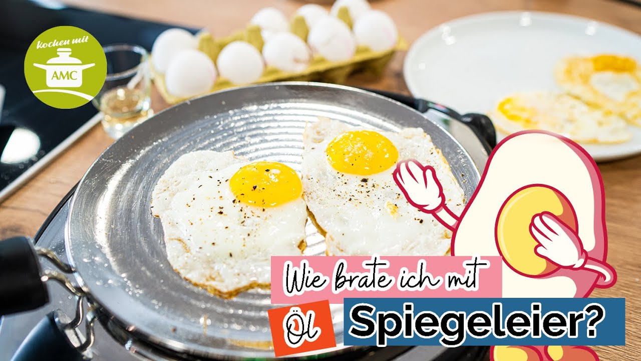 Grundlagenvideo mit Öl Spiegeleier braten