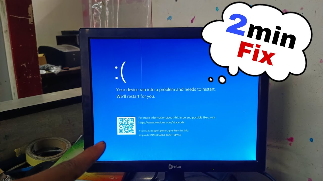 Fix - Your device ran into a problem and needs to restart Windows 10/11 | Blue Screen Error