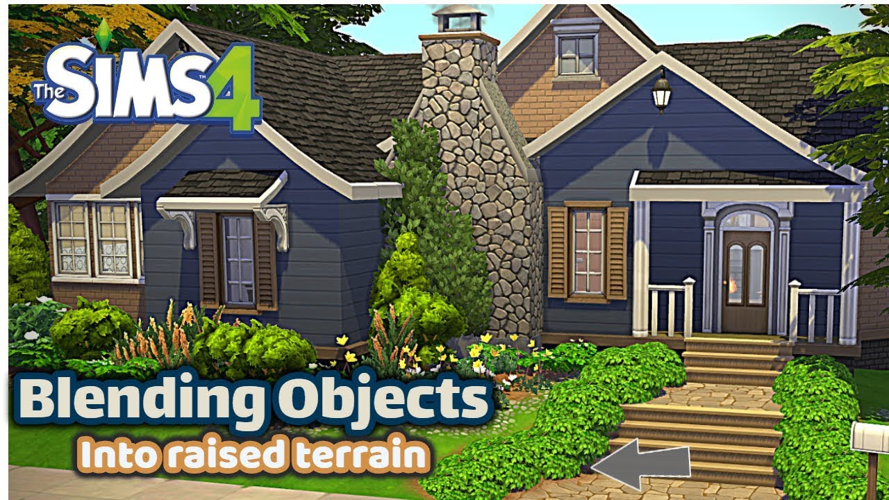 Blending Objects into raised terrain