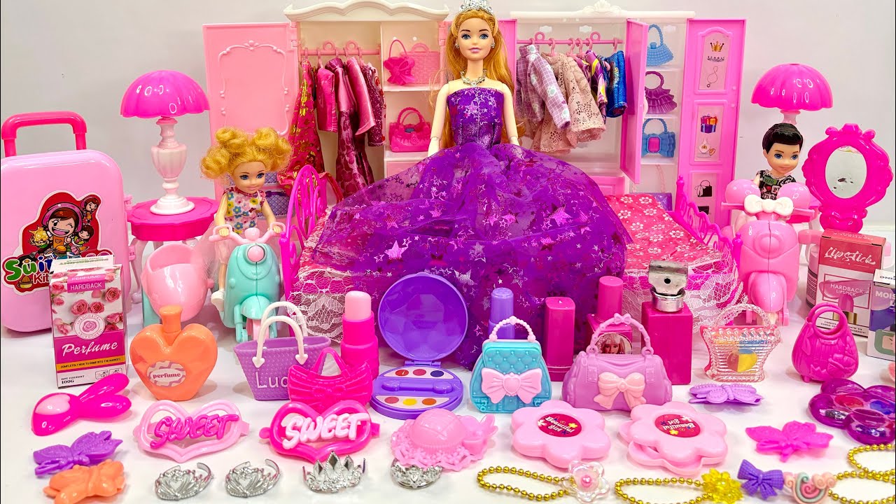11 minutes satisfying Mini Barbie Accessories Perfectly Organized 🎀🩷