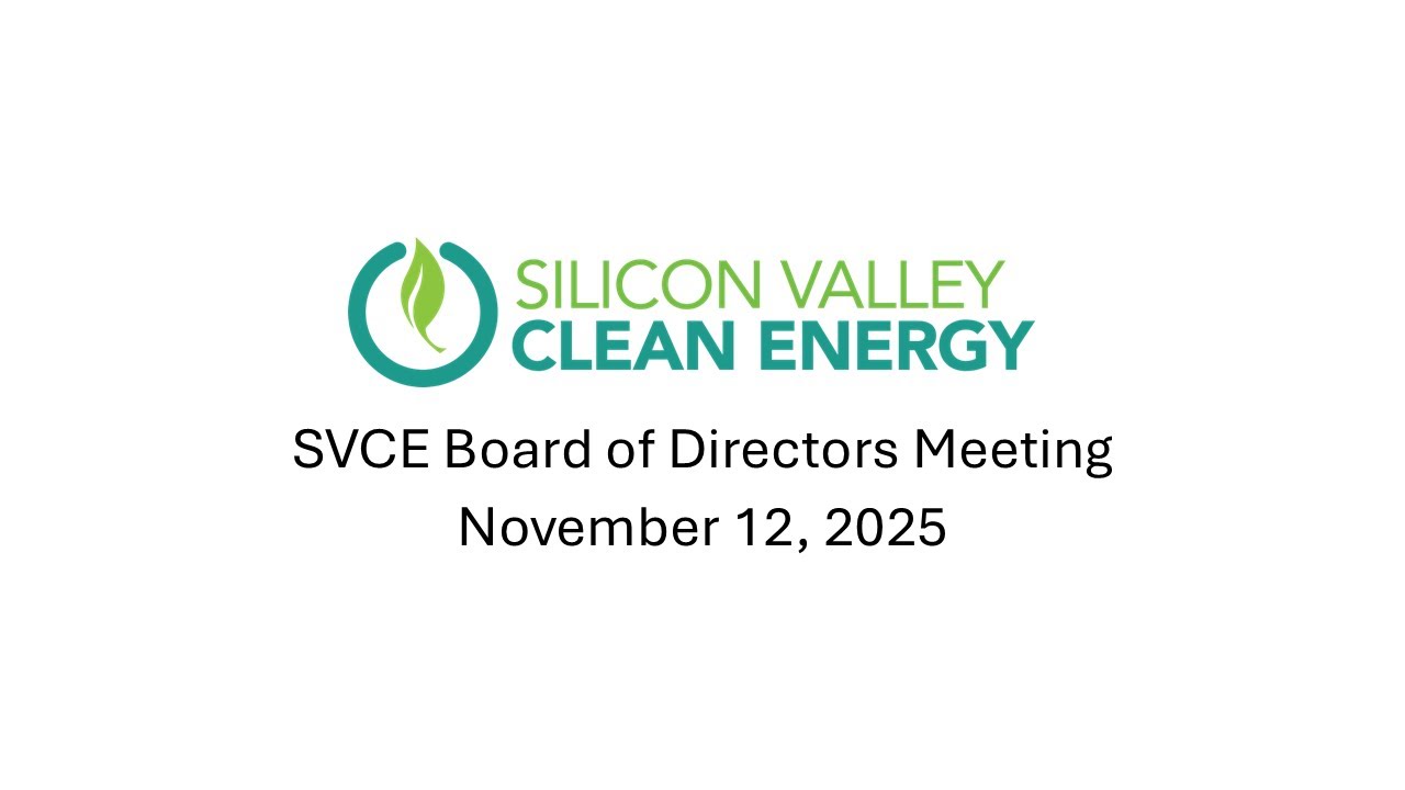 SVCE Board of Directors Meeting, November 12, 2025
