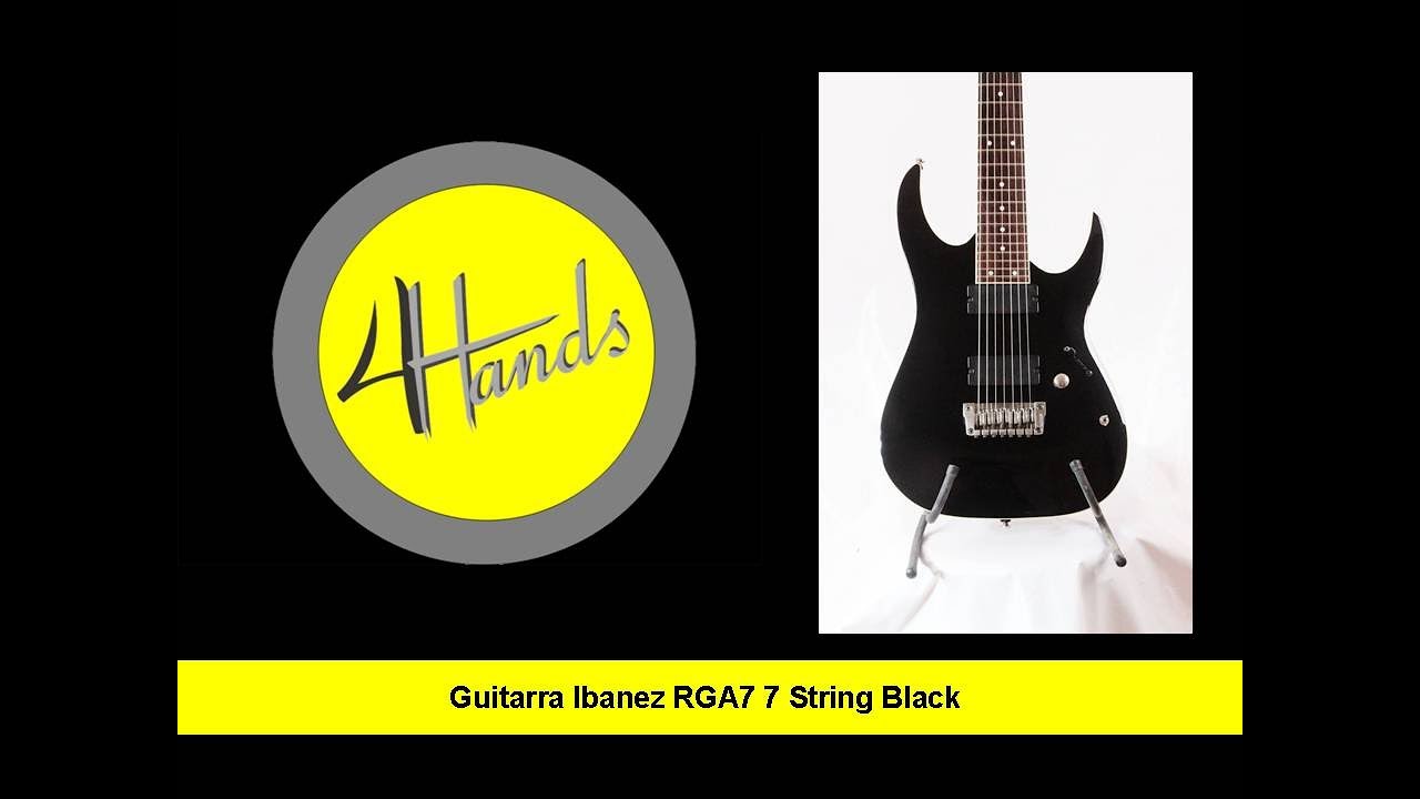 Guitarra Ibanez RGA7 7 String Black
