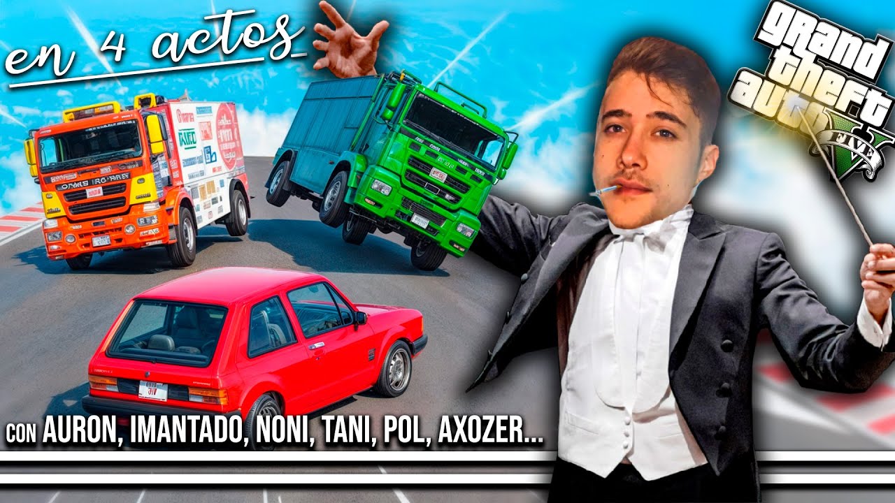 CARRERAS, INSULTOS Y MÚSICA CLÁSICA 🚗🤬🎻 CARRERITAS GTAV en 4 actos