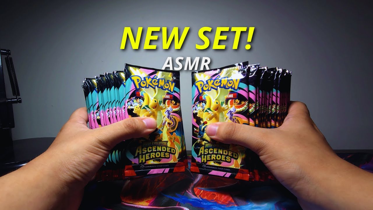 Opening the Brand New Pokemon Set Ascended Heroes - ASMR