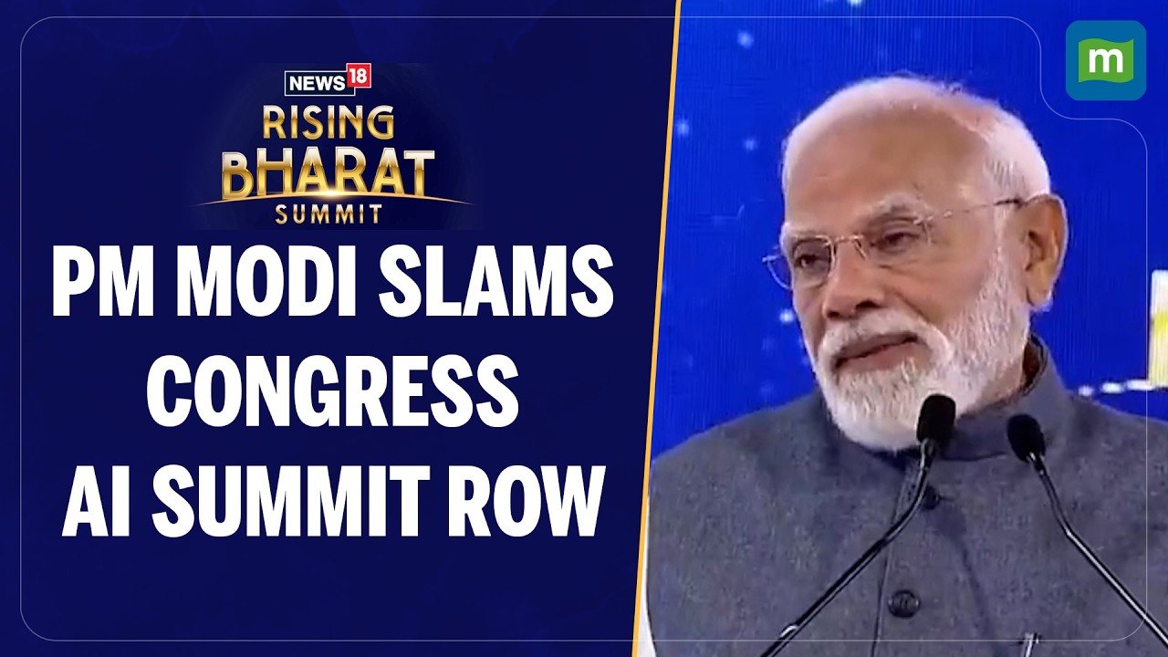 Rising Bharat Summit: PM Modi Accuses Congress of Undermining India at Global AI Event