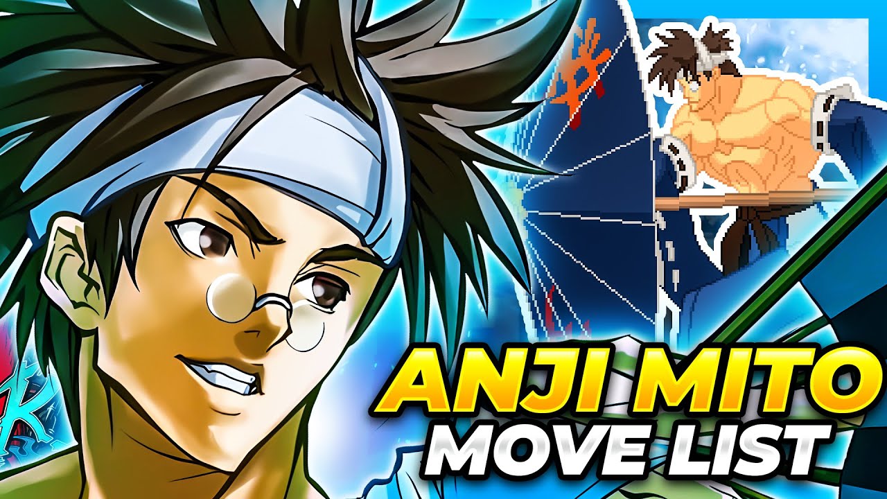 ANJI MITO MOVE LIST - Guilty Gear XX Accent Core Plus R (GGXXACPR)