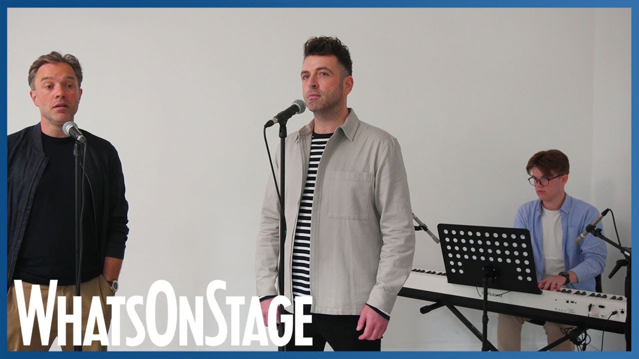Mark Feehily and Hadley Fraser sing 