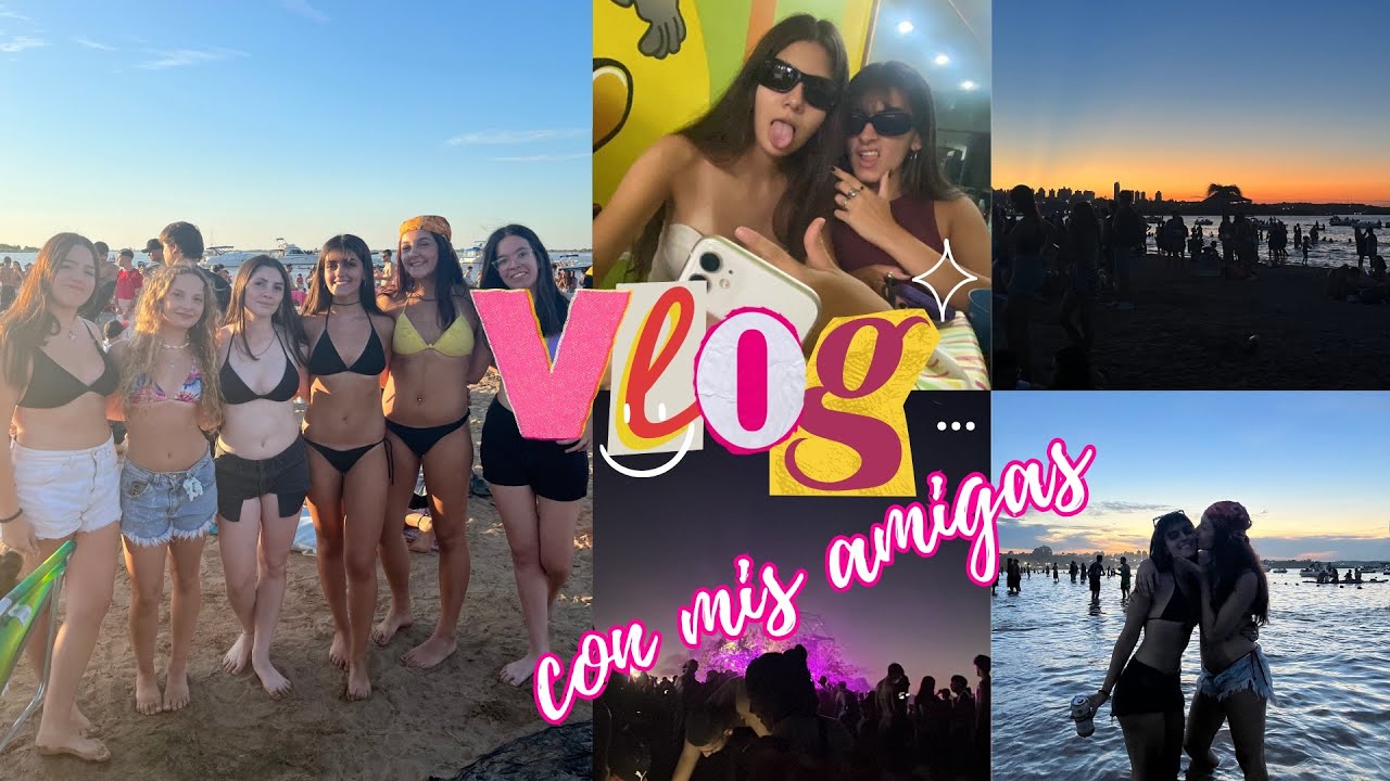 vlog con mis amigas!!💵🩷 (fiesta de la playa, cumpleañitos, risas y un poco de cariño)