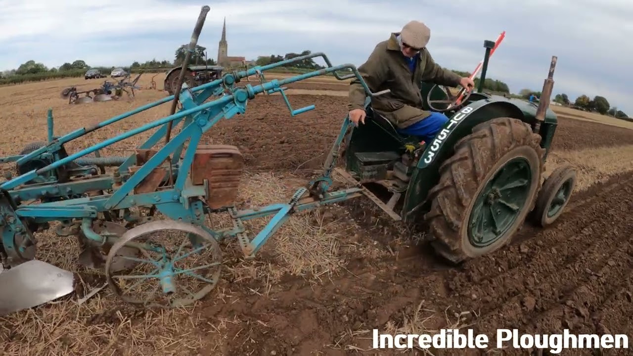 1943 Fordson Model N 4.4 Litre 4-Cyl Petrol TVO Tractor (26 HP) with Ransomes Plough at Sheepy