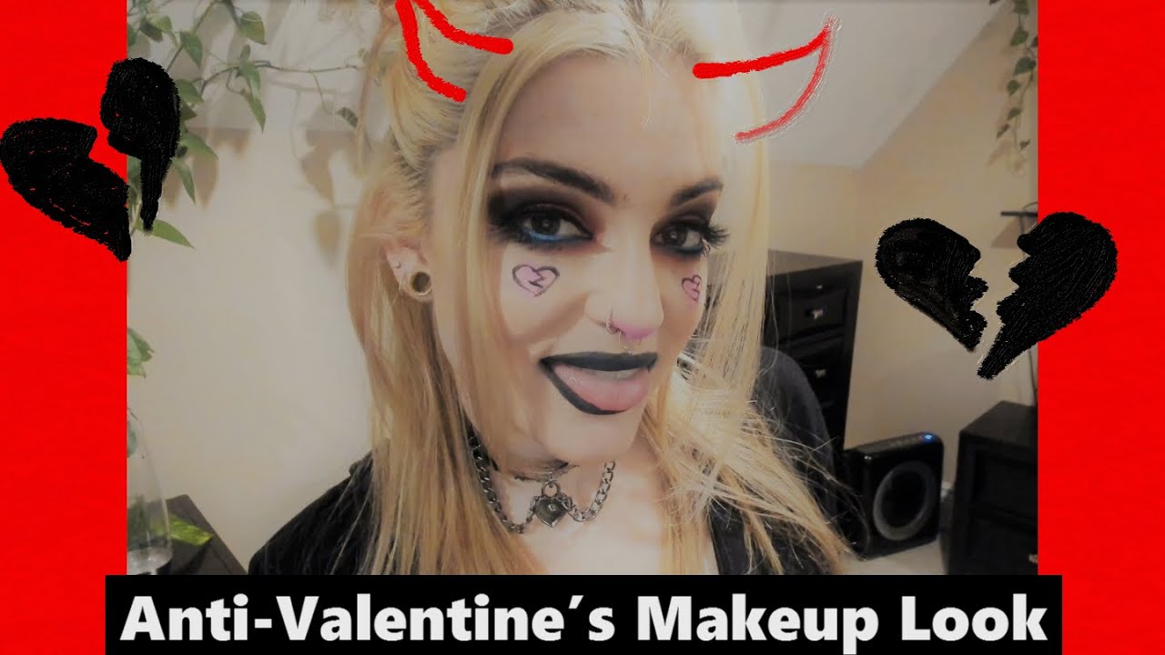 Chaotic Anti-Valentine's Alt/Emo/Witchy Makeup - a jaded/sarcastic tutorial by an aging millennial