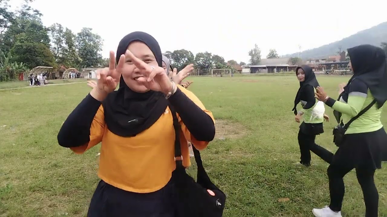 Seru2an sehabis senam 🤩😍