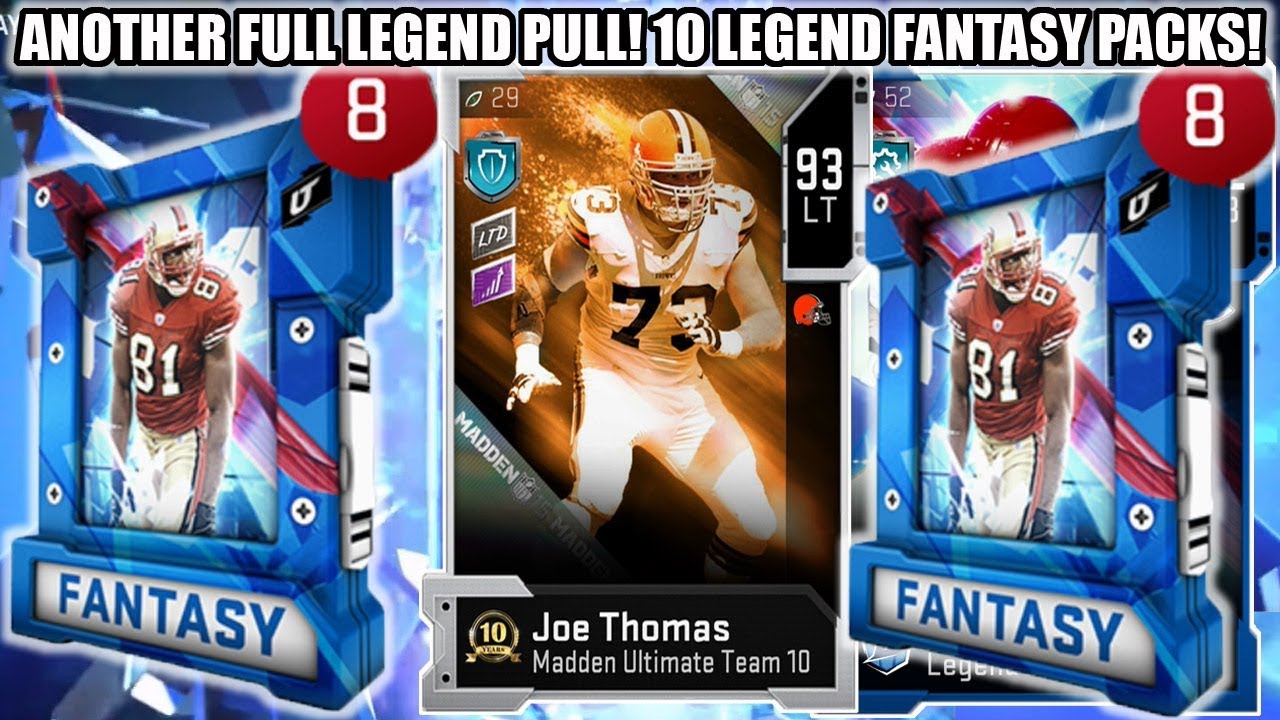 ANOTHER FULL LEGEND PULL! 10 LEGENDS FANTASY PACKS! 8X LEGEND BUNDLE! | MADDEN 20 ULTIMATE TEAM