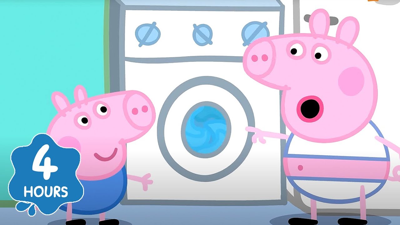 Peppa Pig Washes Clothes! | Peppa Pig | Full Episodes | Cartoons for Kids