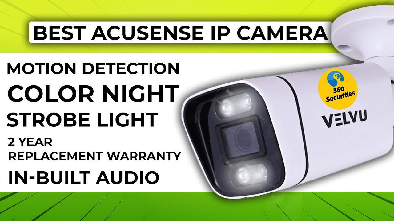 Velvu 4 MP IP Acu-sense Camera at only Rs. 3500/-  🔥🔥 2 Years Warranty