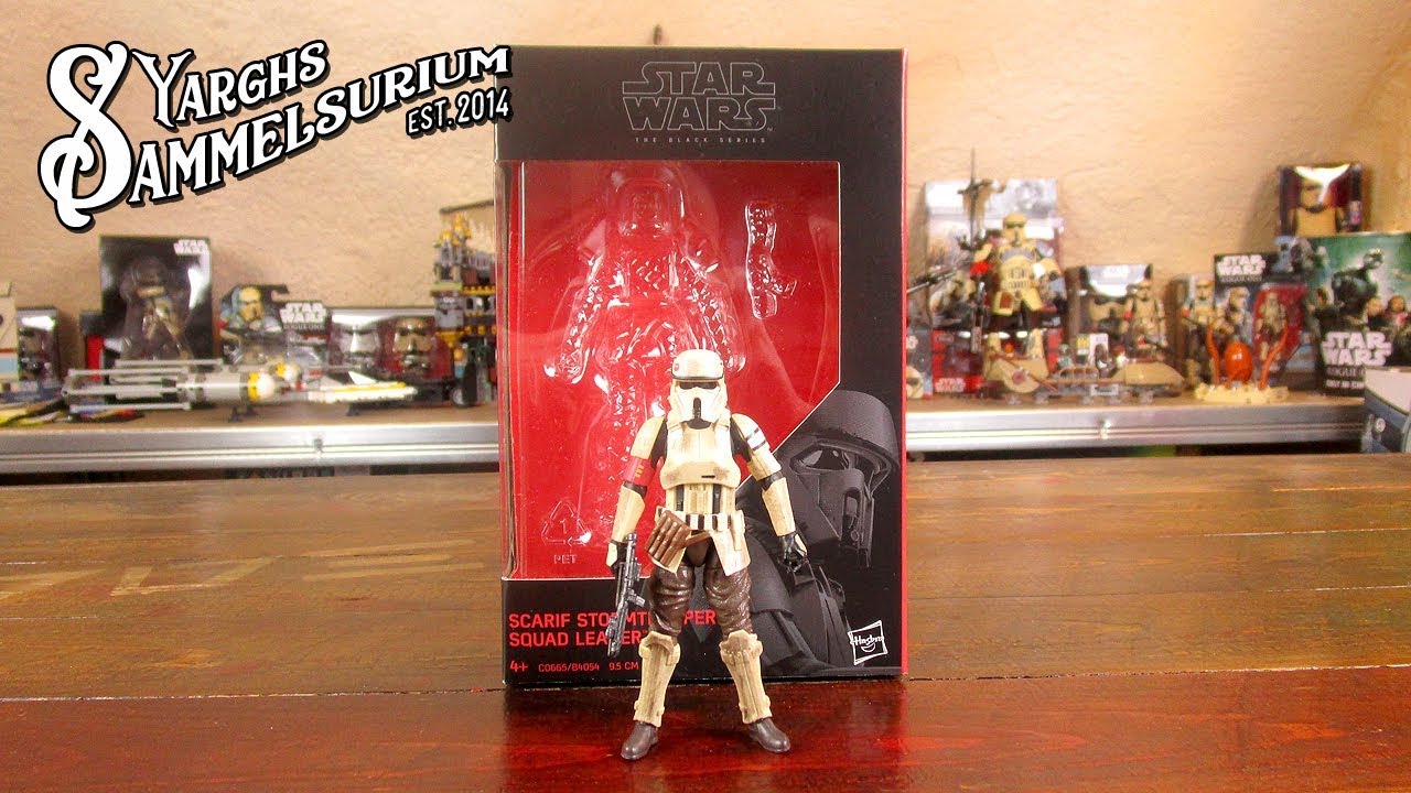 Review HASBRO Star Wars TBS - Scarif Stormtrooper Squad Leader RO - 3.75 inch Unboxing deutsch