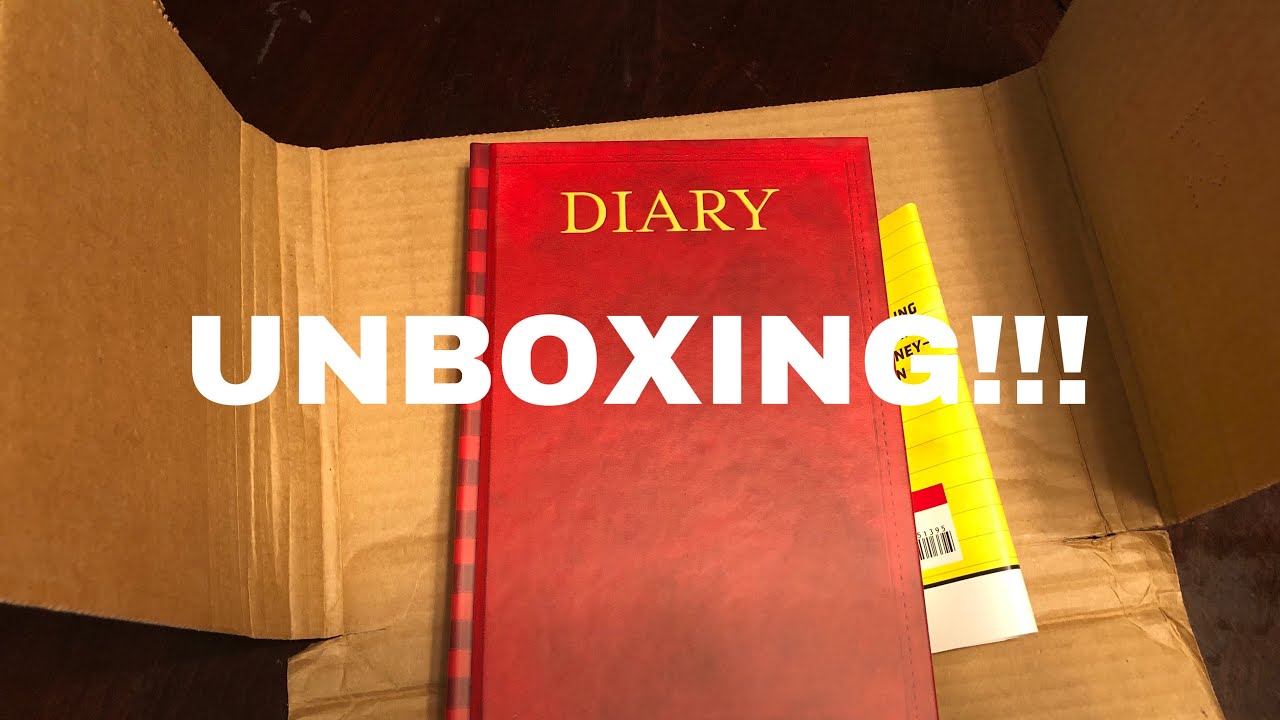 Diary of a wimpy kid blank journal unboxing