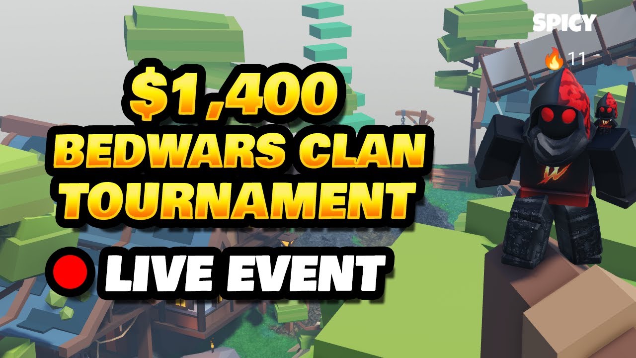 $1,400 BedWars Clan Tournament - 128 CLANS BATTLE FOR 1ST
