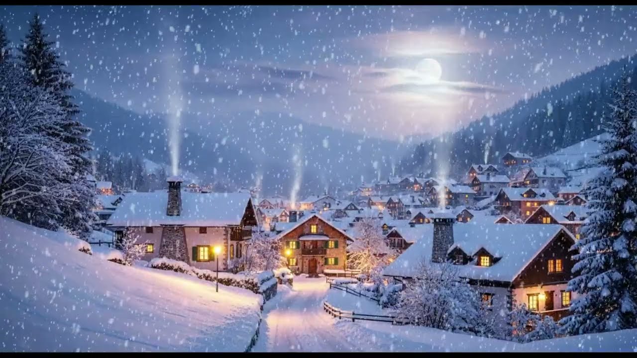 Snowfall Over the Sleeping Village