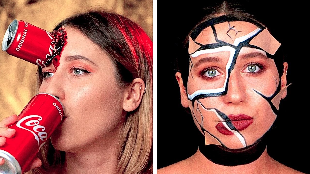 Crazy MAKEUP TRANSFORMATIONS || Spooky Halloween Makeup Ideas by 5-Minute DECOR!